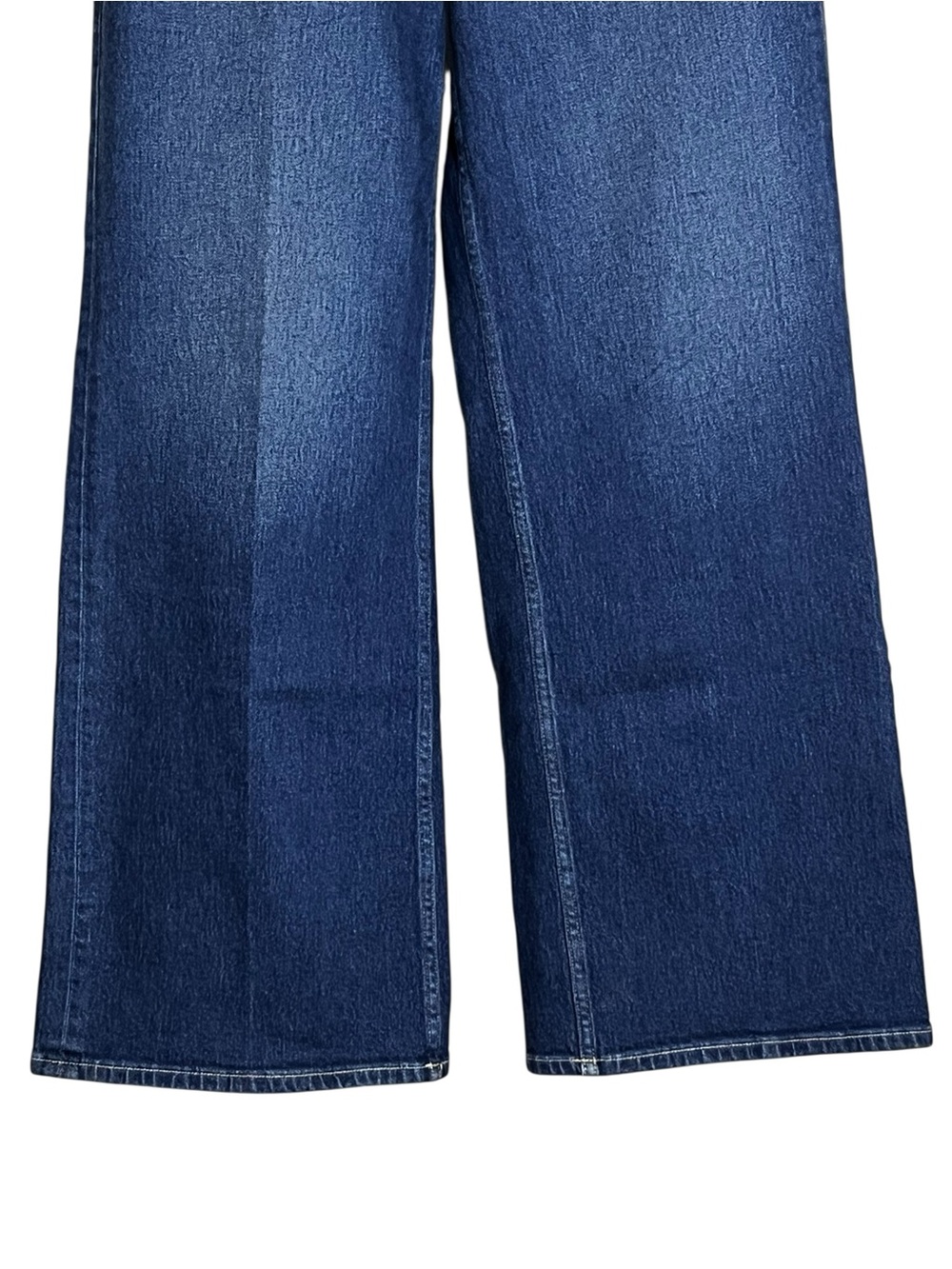 SPANX Authentic 360 High Rise Wide Leg Jeans Dark Medium Wash M 8/10 - Picture 8 of 14